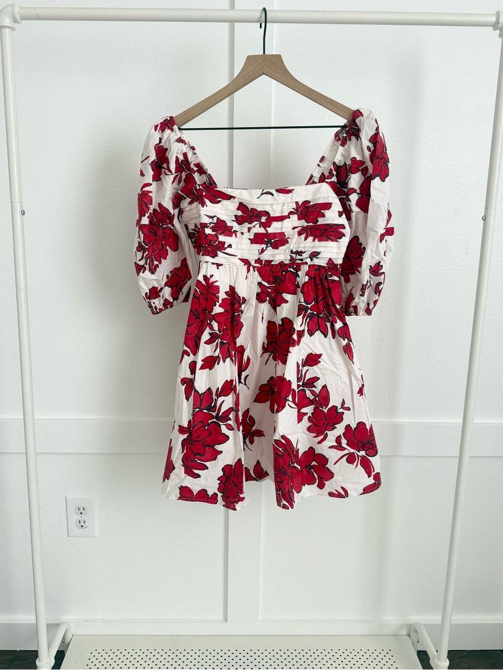 Abercrombie & Fitch Floral Puff Sleeve Mini Dress